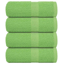 Zeepdoekjes 4 st 30x30 cm 360 g/m² 100% katoen appelgroen
