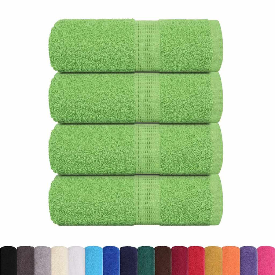 Zeepdoekjes 4 st 30x30 cm 360 g/m² 100% katoen appelgroen