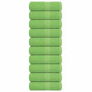 Washandjes 10 st 30x30 cm appelgroen