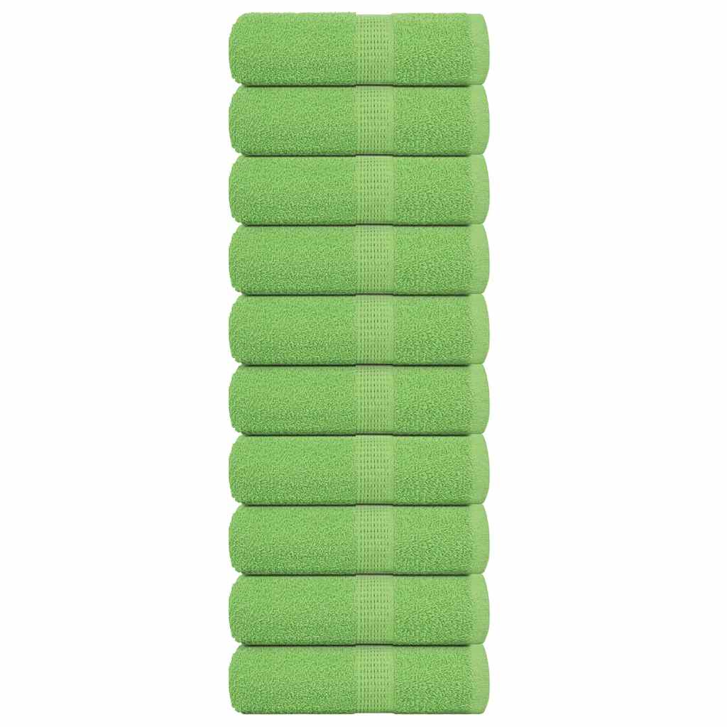 Zeepdoekjes 10 st 30x30 cm 360 g/m² 100% katoen appelgroen