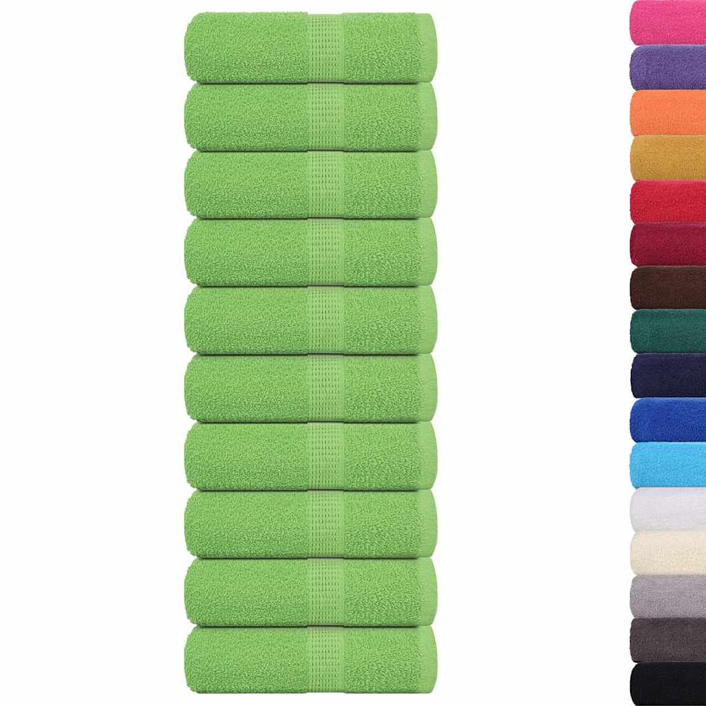 Zeepdoekjes 10 st 30x30 cm 360 g/m² 100% katoen appelgroen
