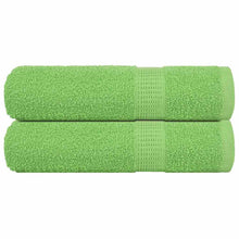Handdoeken 2 st 50x100 cm 360 g/m² 100% katoen appelgroen