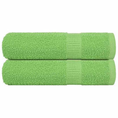 Handdoeken 2 st 50x100 cm 360 g/m² 100% katoen appelgroen