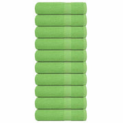 Handdoeken 10 st 50x100 cm appelgroen katoen