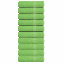 Handdoeken 10 st 50x100 cm 360 g/m² 100% katoen appelgroen