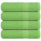Douchehanddoeken 70x140 cm appelgroen 4 stuks