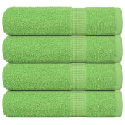 Douchehanddoeken 70x140 cm appelgroen 4 stuks