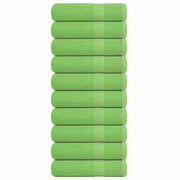 Douchehanddoeken 70x140 cm 10 st appelgroen