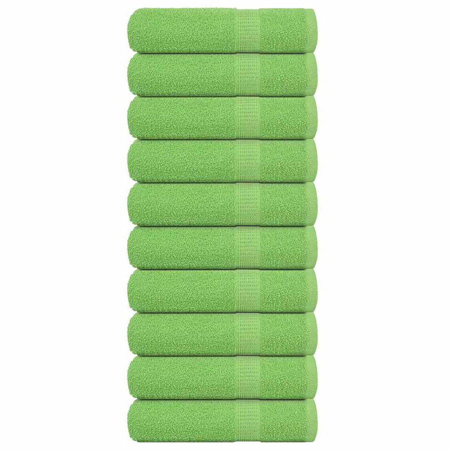 Douchehanddoeken FROGN 10 st 70x140 cm 360 g/m² appelgroen