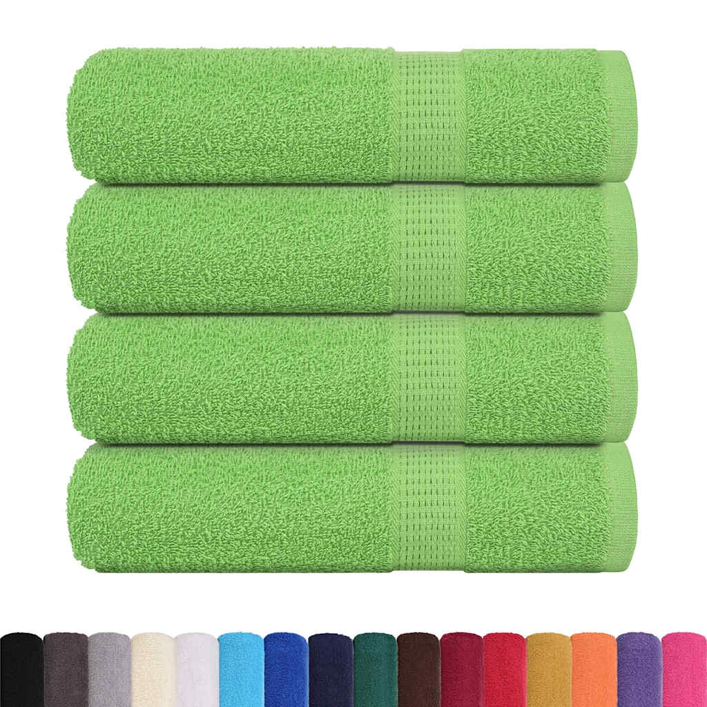 Badhanddoeken FROGN 4 st 100x150 cm 360 g/m² appelgroen