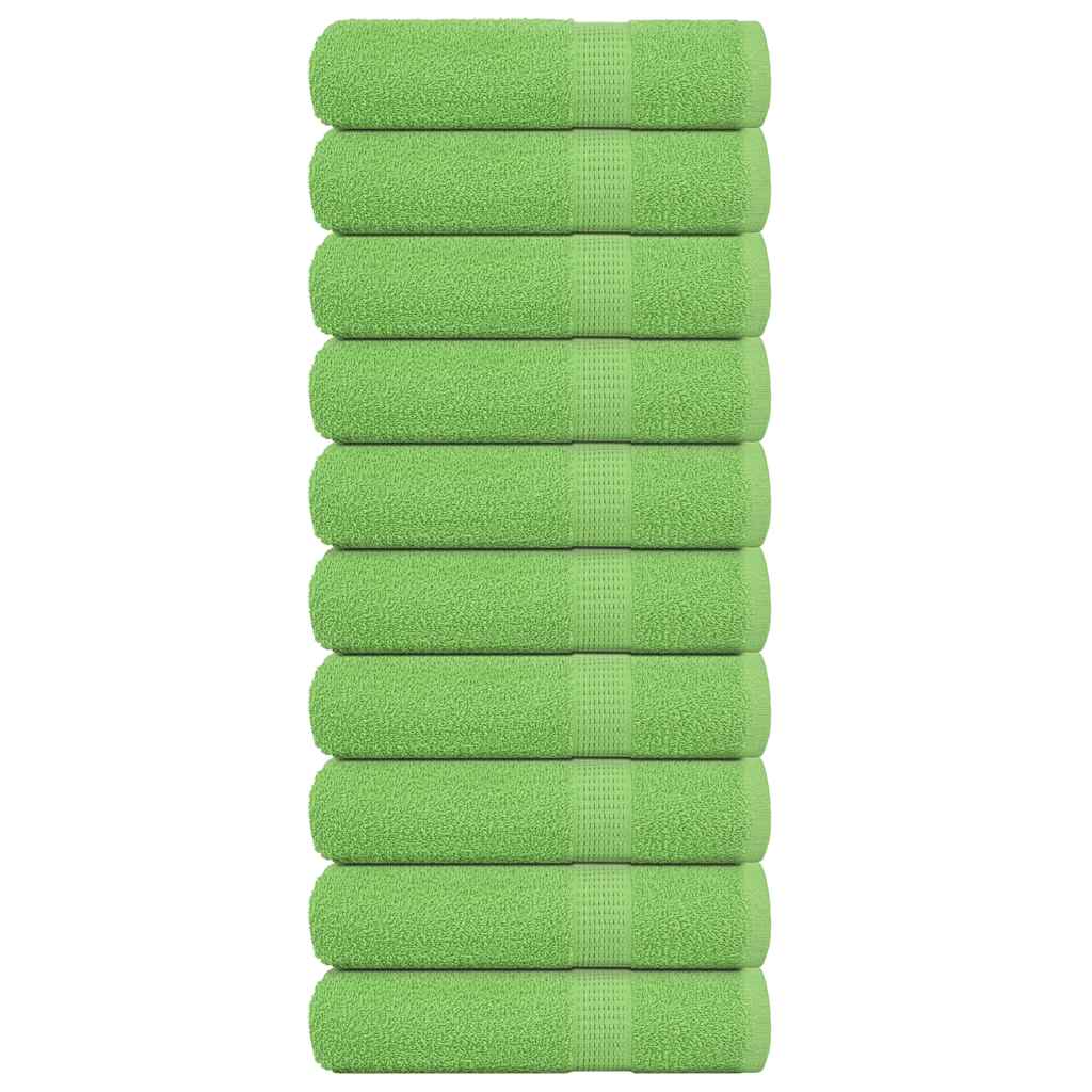 Badhanddoeken 10 st 100x150 cm 360 g/m² 100% katoen appelgroen