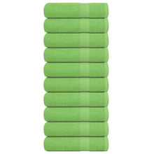 Badhanddoeken 10 st 100x150 cm 360 g/m² 100% katoen appelgroen