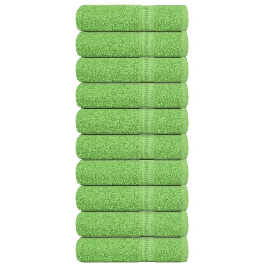 Badhanddoeken 10 st 100x150 cm 360 g/m² 100% katoen appelgroen
