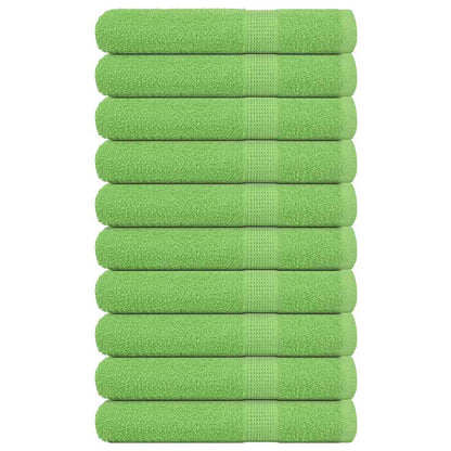 Saunahanddoeken 10 st 80x200 cm 360 g/m² 100% katoen appelgroen