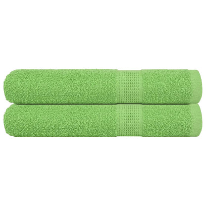 Handdoeken 2 st 100x200 cm 360 g/m² 100% katoen appelgroen