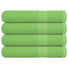 Handdoeken 4 stuks 100x200 cm appelgroen