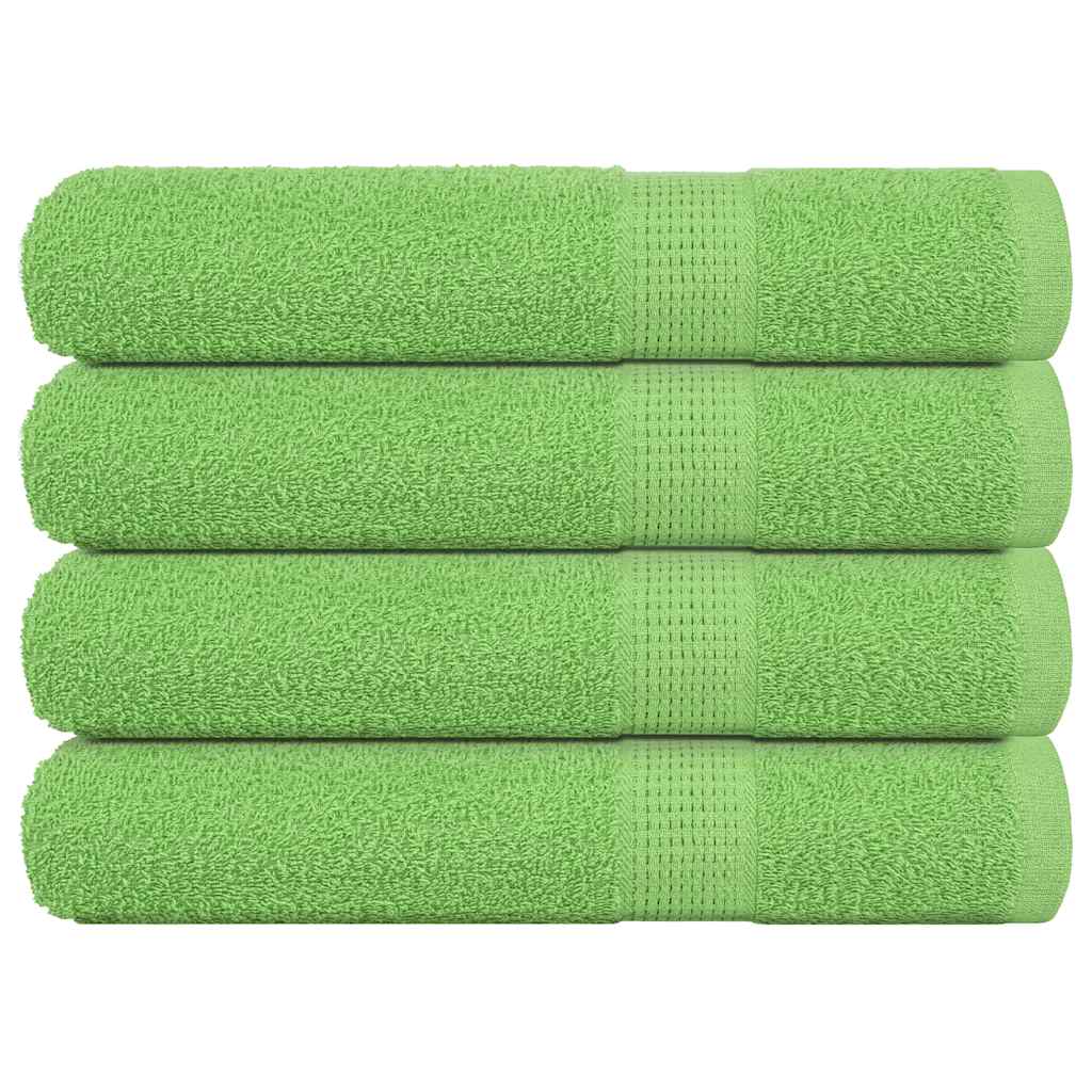 Handdoeken FROGN 4 st 100x200 cm 360 g/m² appelgroen