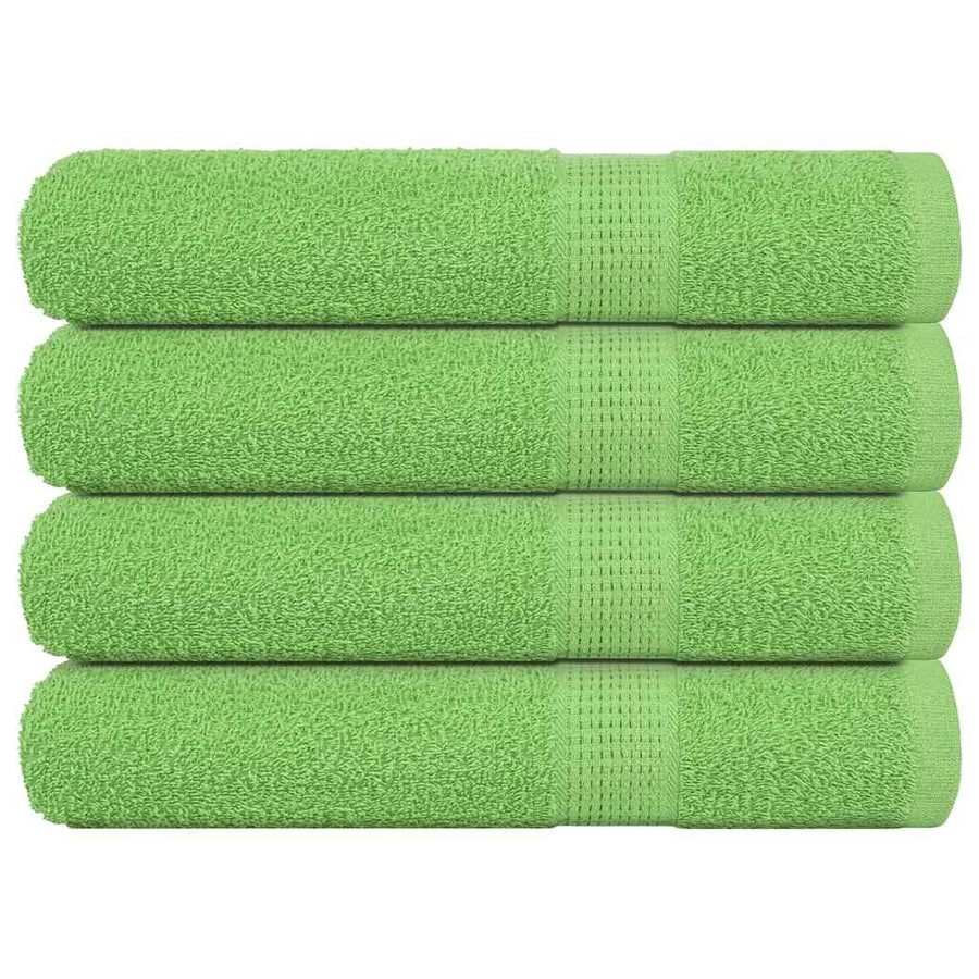 Handdoeken FROGN 4 st 100x200 cm 360 g/m² appelgroen