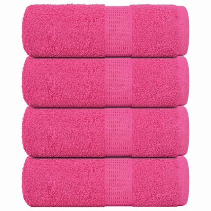 Zeepdoekjes 4 st 30x30 cm 360 g/m² 100% katoen roze