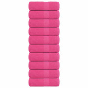 Washandjes 10 st 30x30 cm roze katoen