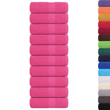 Zeepdoekjes 10 st 30x30 cm 360 g/m² 100% katoen roze