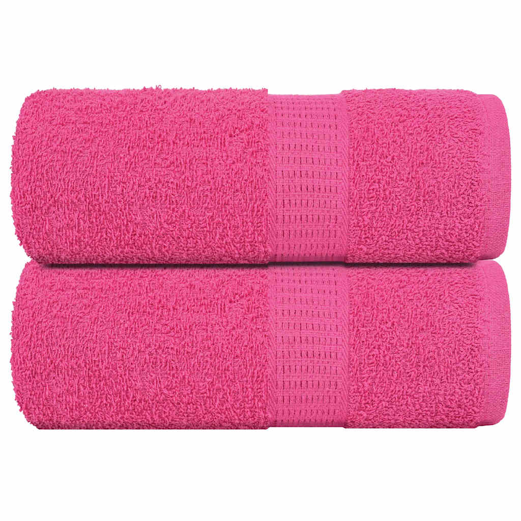 Gastendoekjes 2 st 30x50 cm 360 g/m² 100% katoen roze