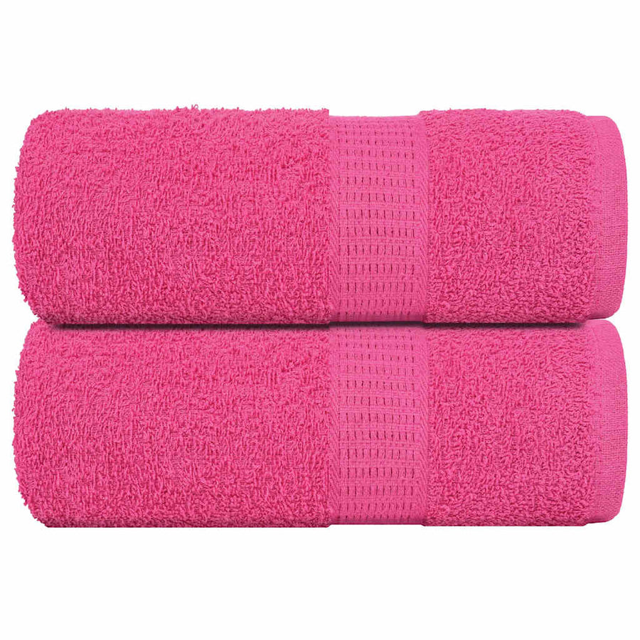 Gastendoekjes 2 st 30x50 cm 360 g/m² 100% katoen roze