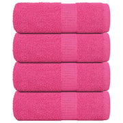 Gastendoekjes 4 st 30x50 cm roze katoen