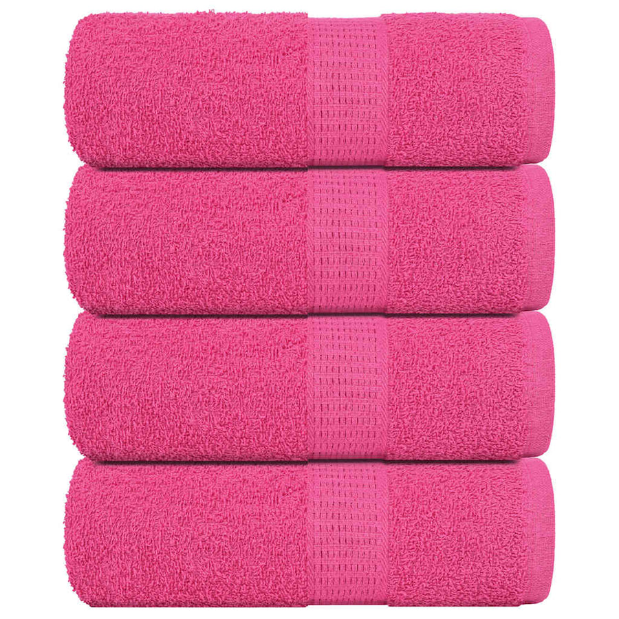 Gastendoekjes 4 st 30x50 cm 360 g/m² 100% katoen roze