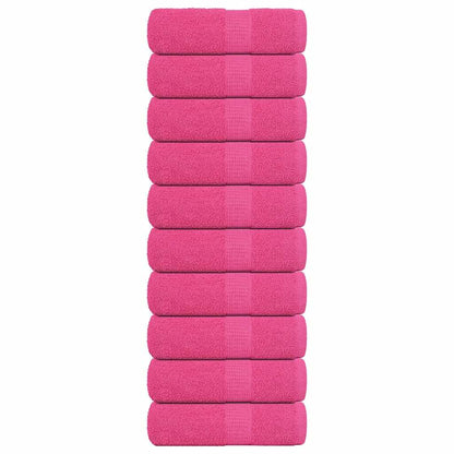 Gastendoekjes 10 st 30x50 cm 360 g/m² 100% katoen roze
