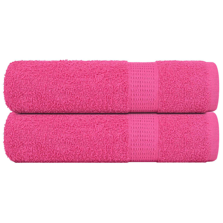 Handdoeken 2 st 50x100 cm 360 g/m² 100% katoen roze