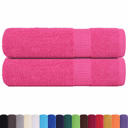 Handdoeken 2 st 50x100 cm 360 g/m² 100% katoen roze