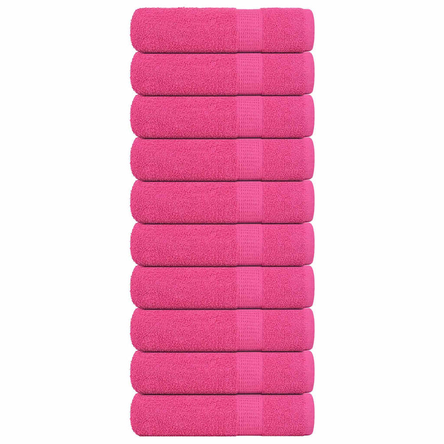 Handdoeken FROGN 10 st 50x100 cm 360 g/m² roze