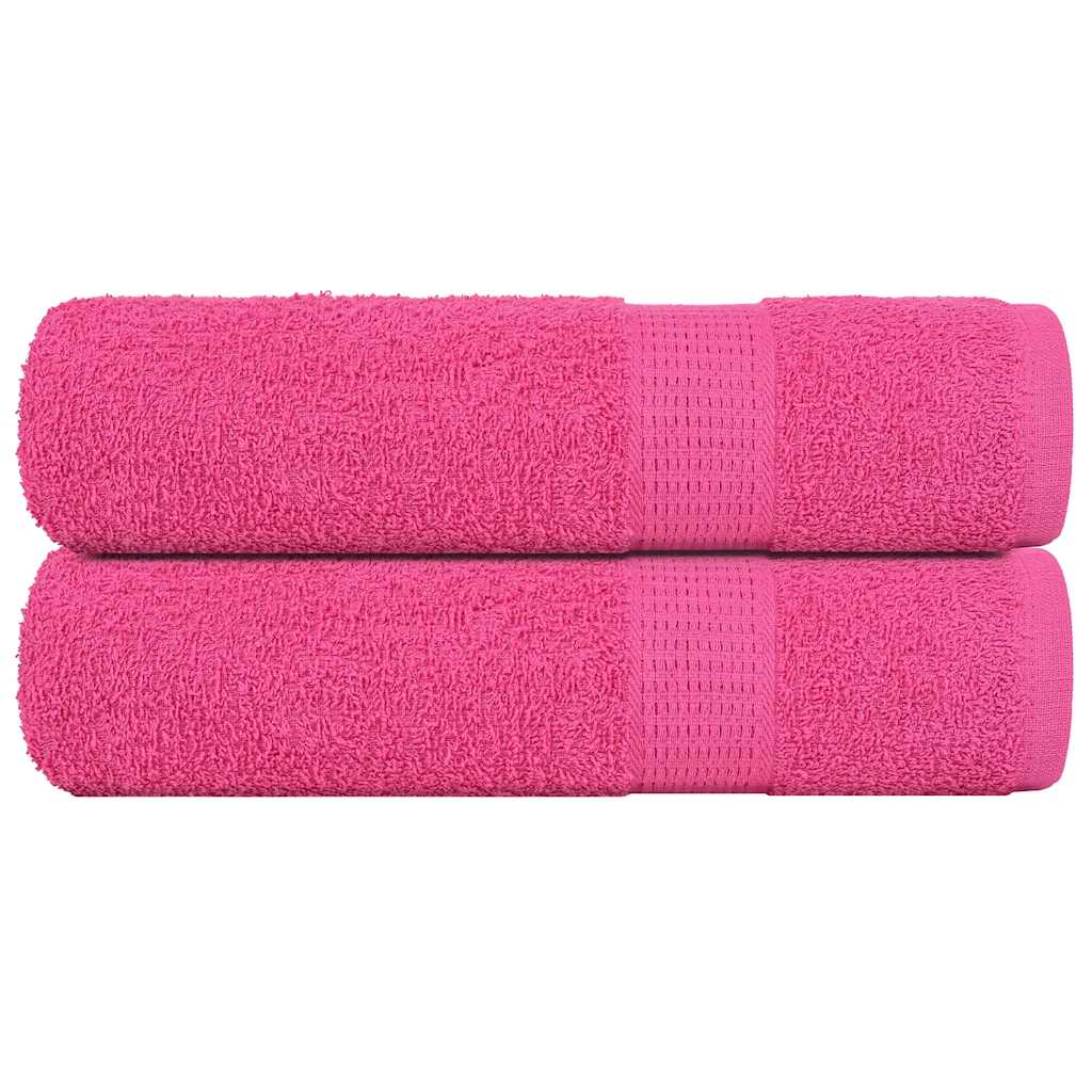 Badhanddoeken 2 st 100x150 cm 360 g/m² 100% katoen roze