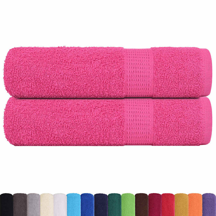 Badhanddoeken 2 st 100x150 cm 360 g/m² 100% katoen roze