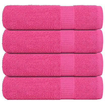 Badhanddoeken FROGN 4 st 100x150 cm 360 g/m² roze