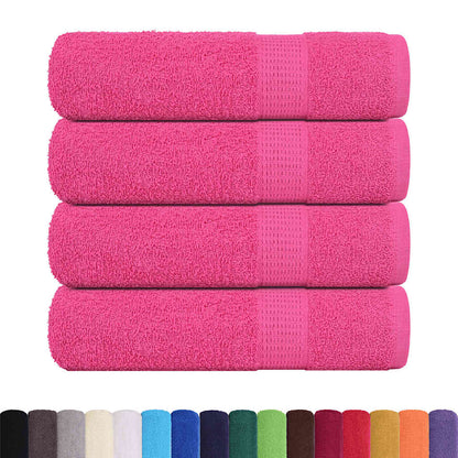 Badhanddoeken FROGN 4 st 100x150 cm 360 g/m² roze