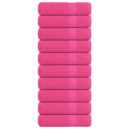 Badhanddoeken 10 st 100x150 cm 360 g/m² 100% katoen roze