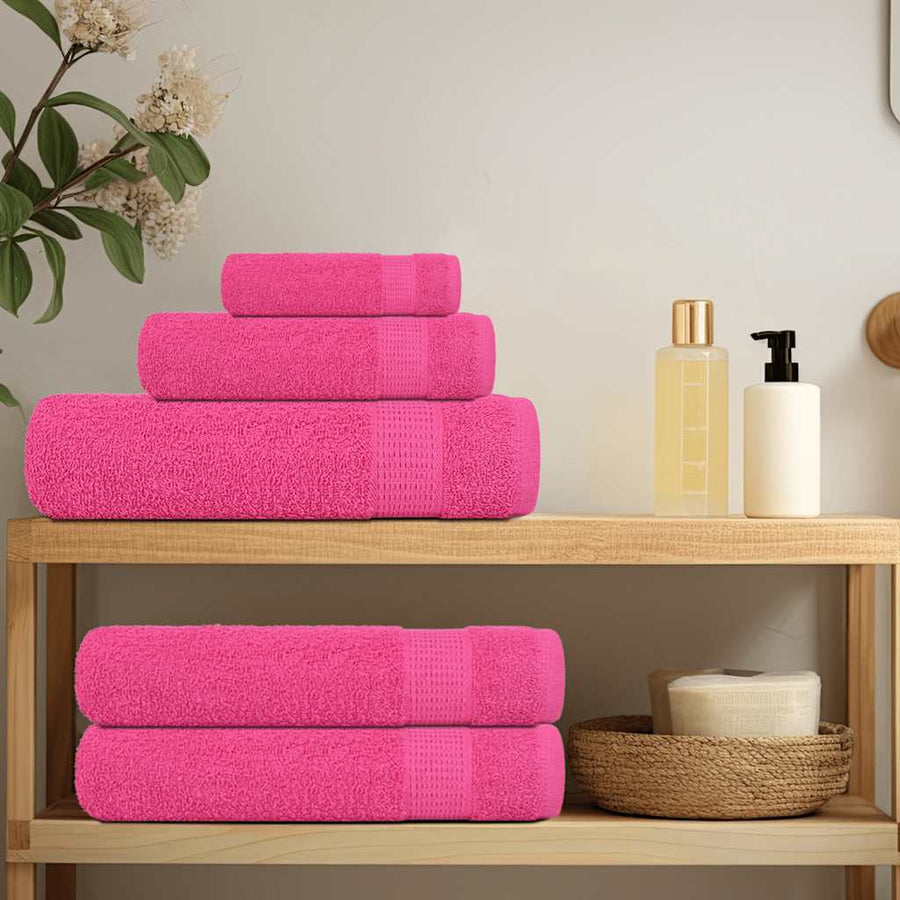 Saunahanddoeken 2 st 80x200 cm 360 g/m² 100% katoen roze