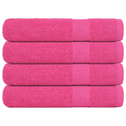 Saunahanddoeken 4 st 80x200 cm roze