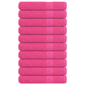 Saunahanddoeken FROGN 10 st 80x200 cm 360 g/m² roze