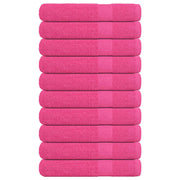 Saunahanddoeken 10 st 80x200 cm roze katoen