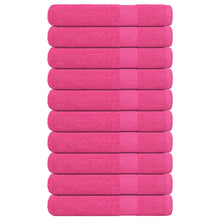 Saunahanddoeken 10 st 80x200 cm 360 g/m² 100% katoen roze