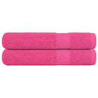Towels FROGN 2 pcs 100x200 cm 360 g/m² pink