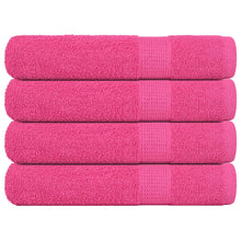 Handdoeken 4 st 100x200 cm 360 g/m² 100% katoen roze
