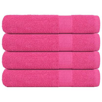 Handdoeken 4 st 100x200 cm 360 g/m² 100% katoen roze