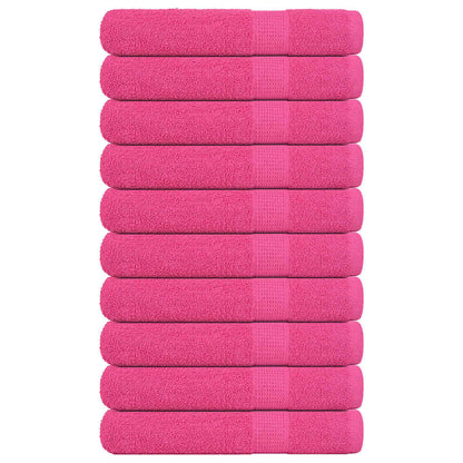 Handdoeken 10 st 100x200 cm 360 g/m² 100% katoen roze