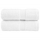 Washandjes 2 st hoogwaardig 600 g/m² 30x30 cm 100% katoen wit