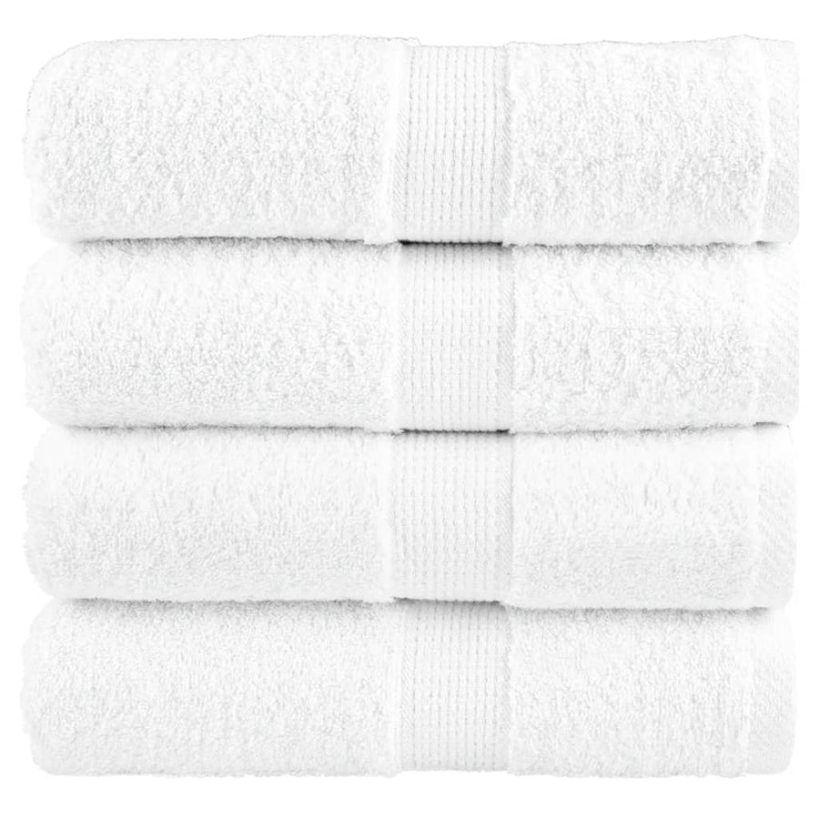 Washandjes 4 st hoogwaardig 600 g/m² 30x30 cm 100% katoen wit