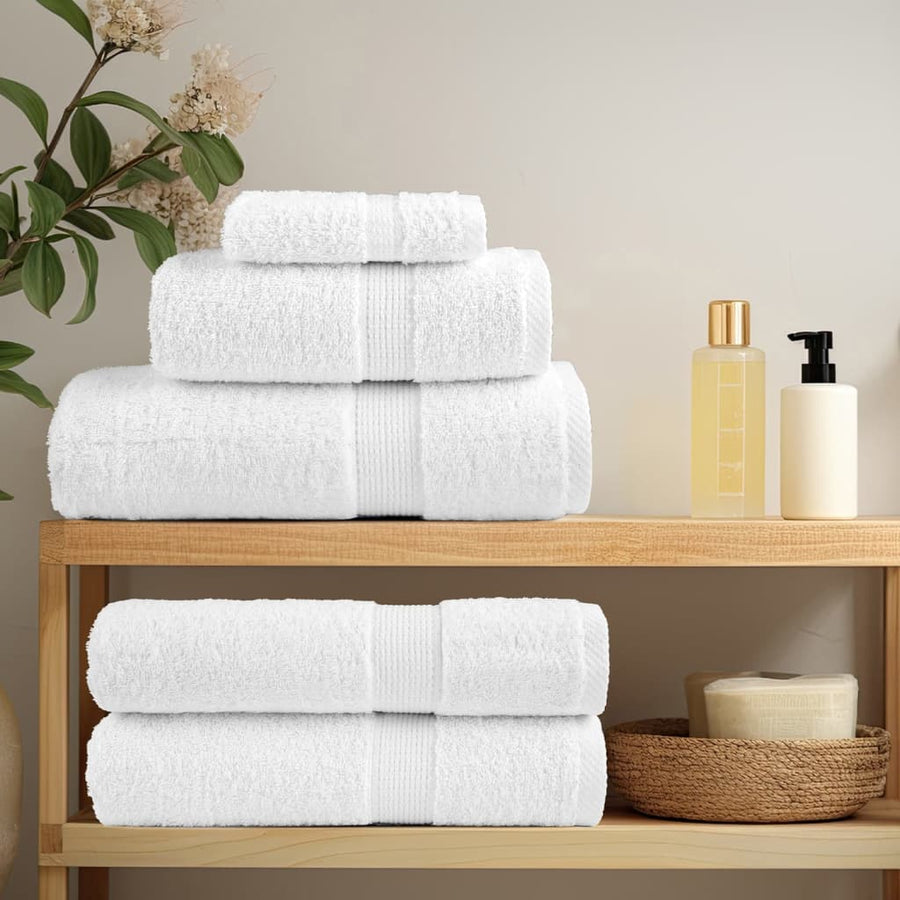 Washandjes 4 st hoogwaardig 600 g/m² 30x30 cm 100% katoen wit